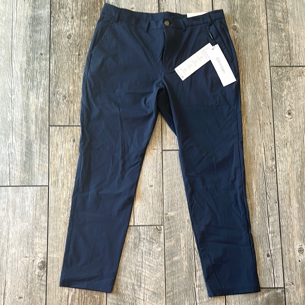 Calvin Klein Men’s Slim Navy Tech Pants